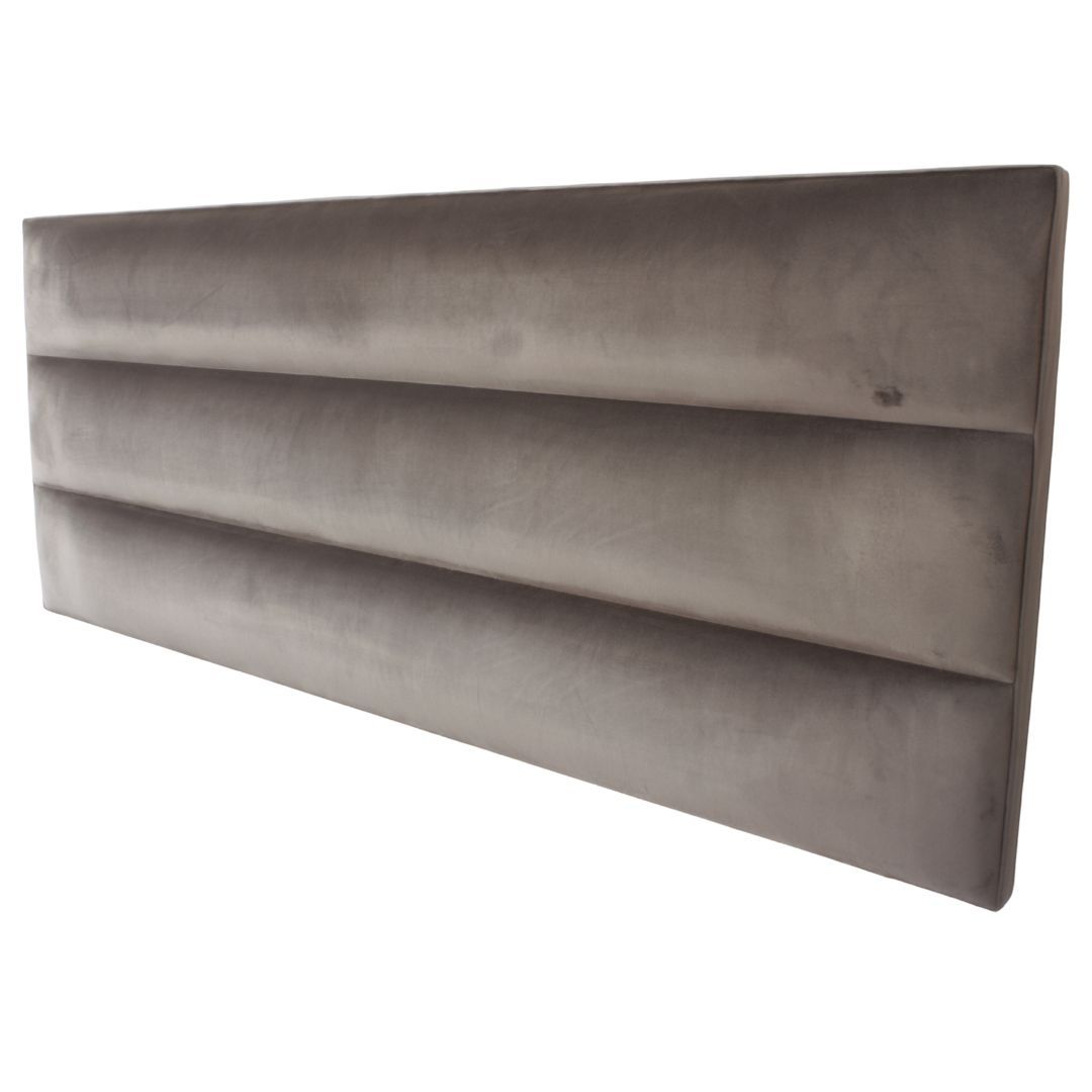 Luna Headbaord Queen Velvet  Grey