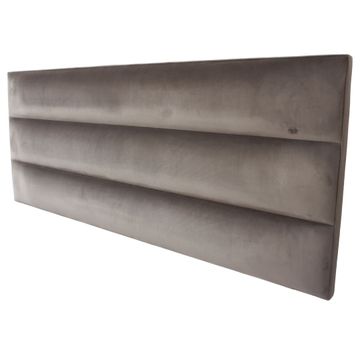 Luna Headbaord Queen Velvet  Grey