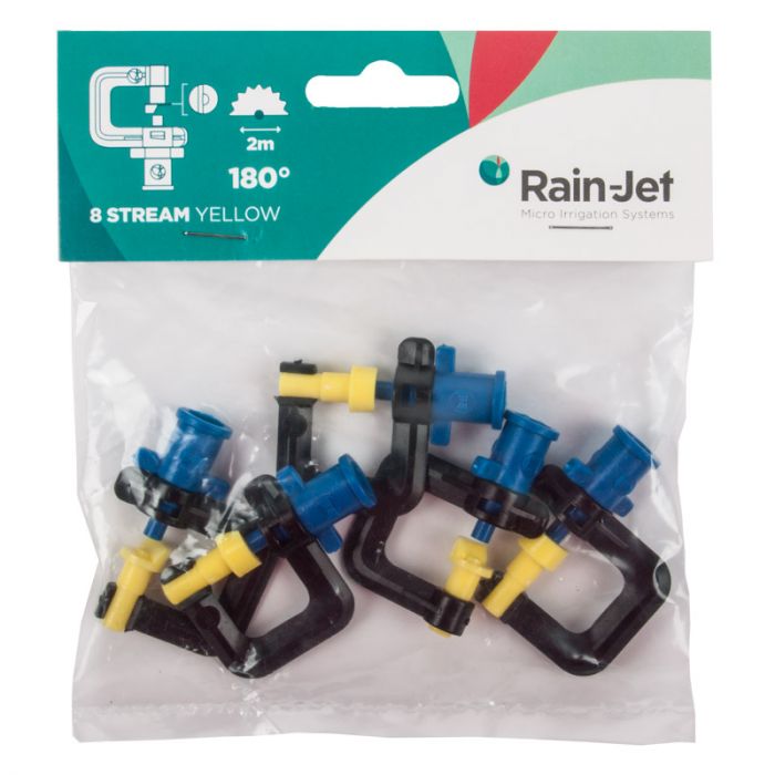Rainjet - Micro Mister Head - Yellow - 5 Pieces Per Pack - 5 Pack