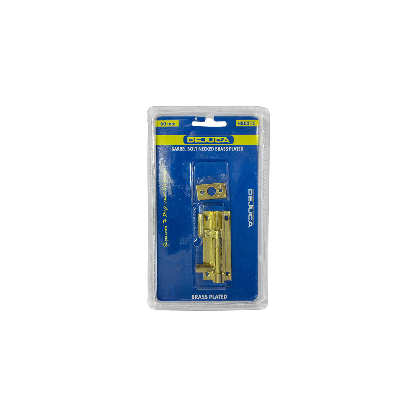 Dejuca - Barrel Bolt - Necked - Bp - 60mm - 1/Card - 10 Pack