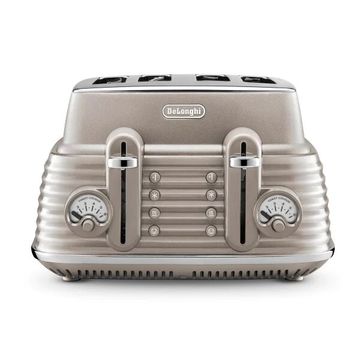 DeLonghi Scultura Selections 4 Slice Toaster: Clay Beige CTZS4003.BG