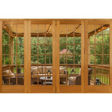 Winsters - FAS3PD4L - Wood Fold A-Side Door 2584X2115cm Natural Open to Left Viewed From Outside