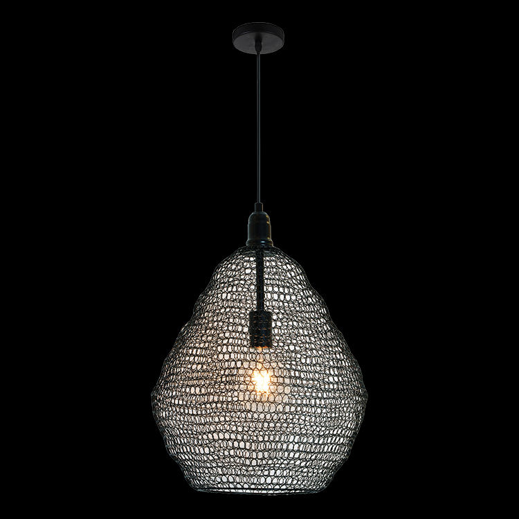 230v 40W Large Phantom Pendant Black