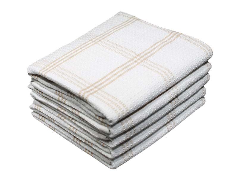 Bunty's Kitchen Towel - Design 2030 - 050x070cms - (05 Pc Pack) - Checks - Birch