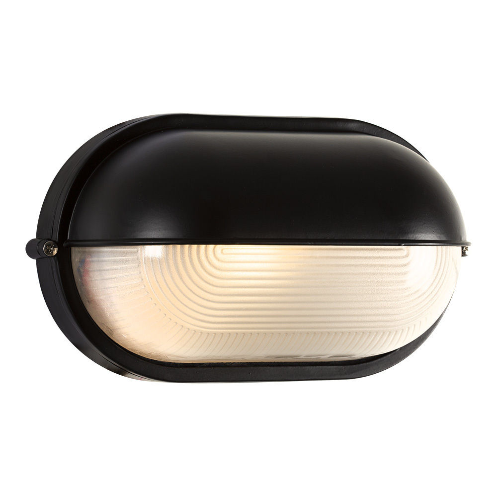 Eurolux - Oval - Large - Eyelid - Bulkhead -Black - 100w
