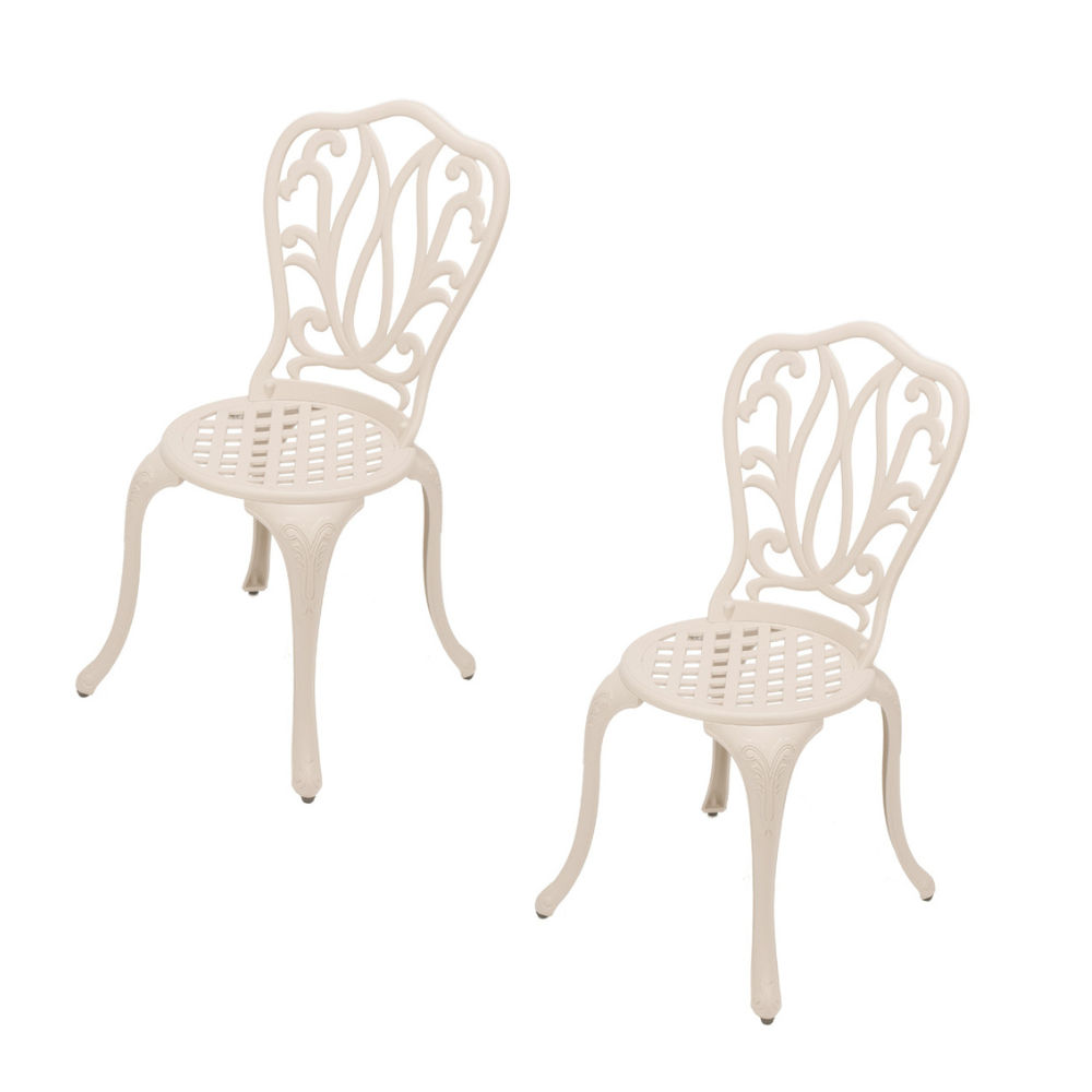 Lisa Aluminium Patio Chair / Garden Chair / Outdoor Chair - Set of 2 - SAND