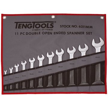 11PC Double Open Ended Spanner Set - Tool Roll
