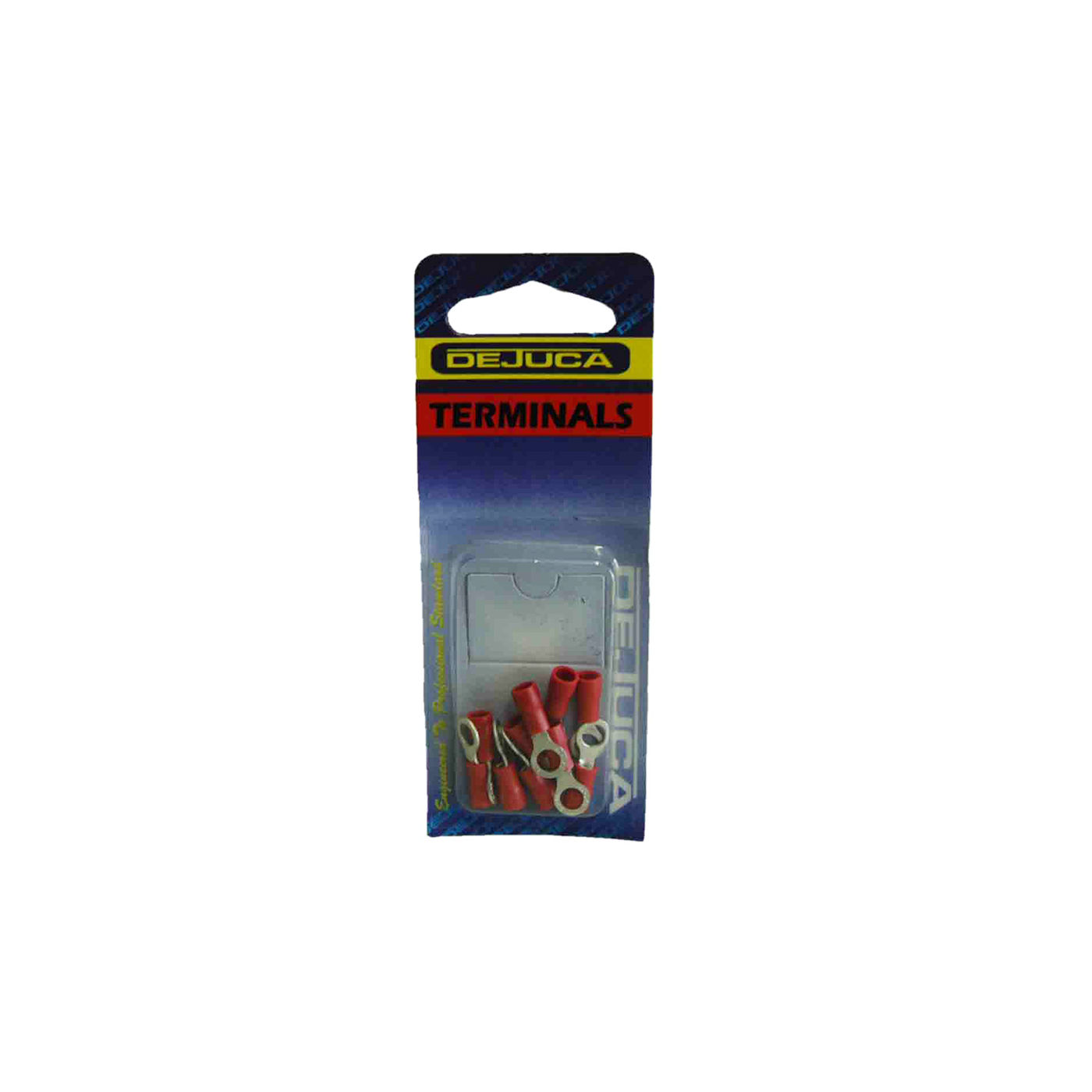 Dejuca - Terminal - Red - Ring - 5mm - 10/Card - 5 Pack
