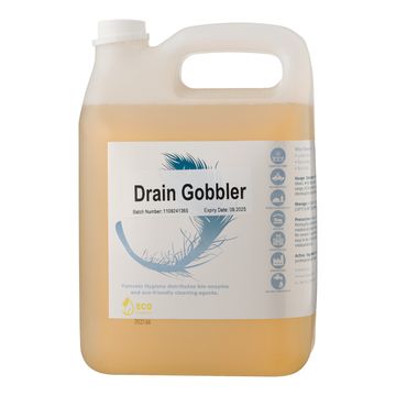 Drain Gobbler™ bio-enzyme drain maintenance treatment YEMVELO HYGIENE 5 litre