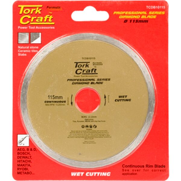 Diamond Blade 115Mm Cont.Rim Profesional