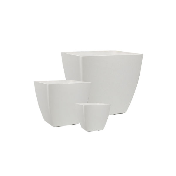 Pots ul/weight Square Set3 Fluted ChalkBeige