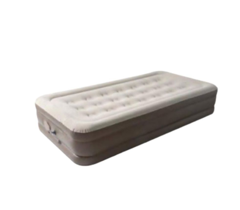 Outdoor Single Inflatable Air Mattress – Built-In Pump