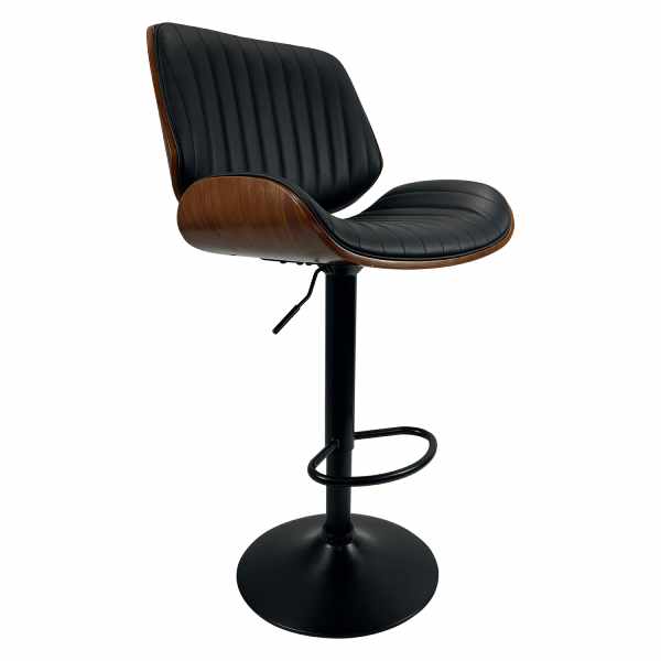 Brazil Barstool - Grey Fabric with Light Wood - 2 Pack