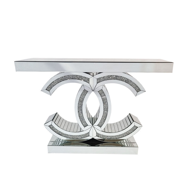 KC FURN-Cremzon Silver Console Table
