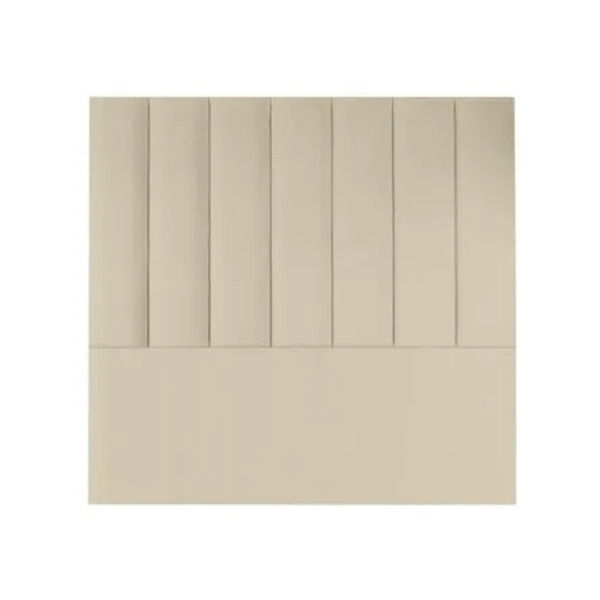 Maya Velvet Panel Headboard - Cream - Double