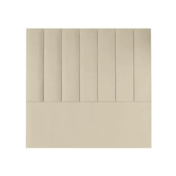 Maya Velvet Panel Headboard - Cream - Single