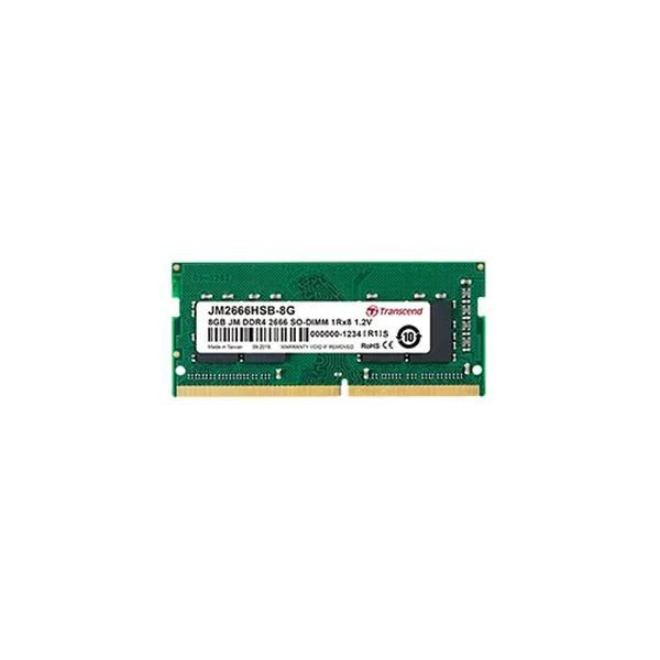 Transcend 4Gb Ddr4 2666Mhz So-Dimm 1Rx8 512Mx8 Cl19 1.2V