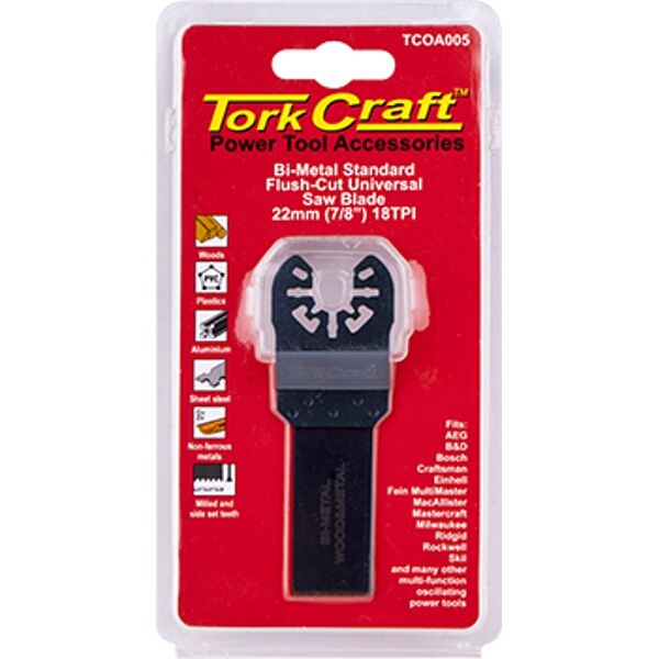 Quick Change Flush Cut Metal Saw Blade 22Mm(7/8")18Tpi