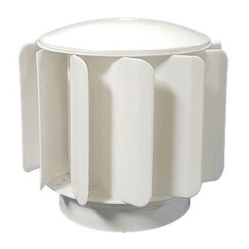 RoofWhirlys4Africa Toilet / Sewer Vent to fit 110mm Pipe - White - Made in South Africa