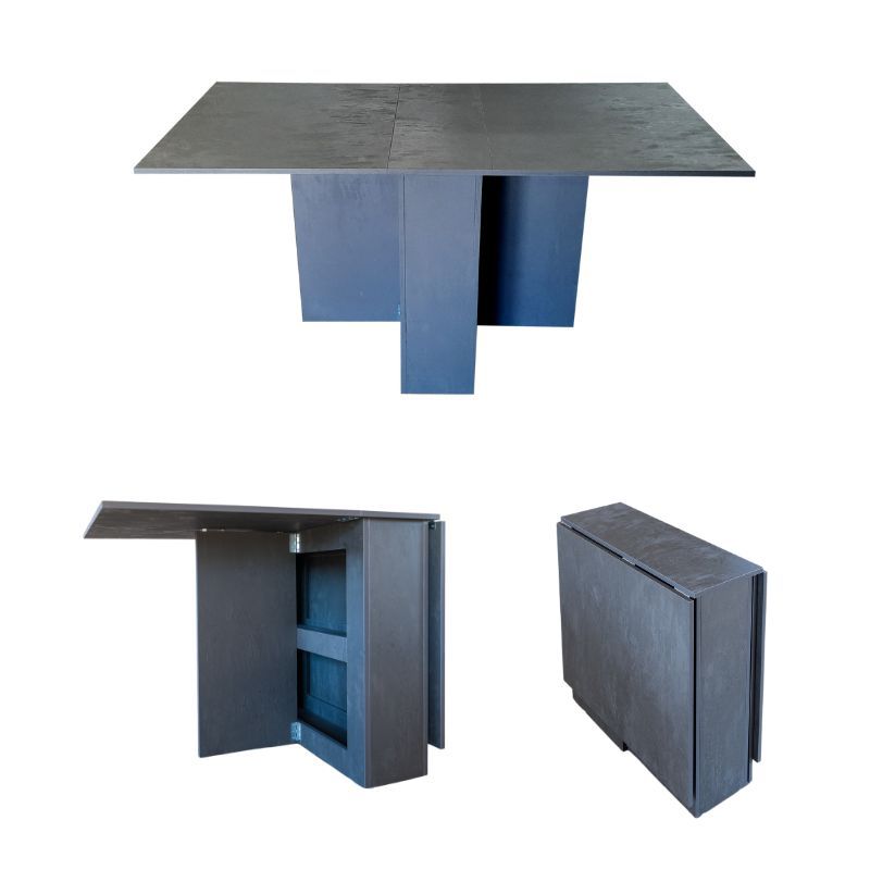 SpaceSave Folding 4 in 1 Console Desk Table - Ltd Edition Graphite