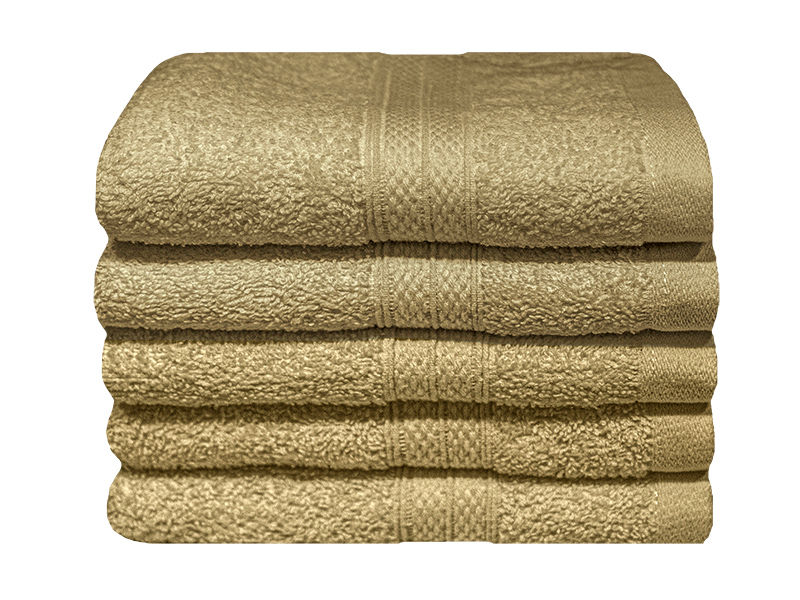 Plush 450GSM 30x50cms Guest Towels-05 Pc Pack-Pebble