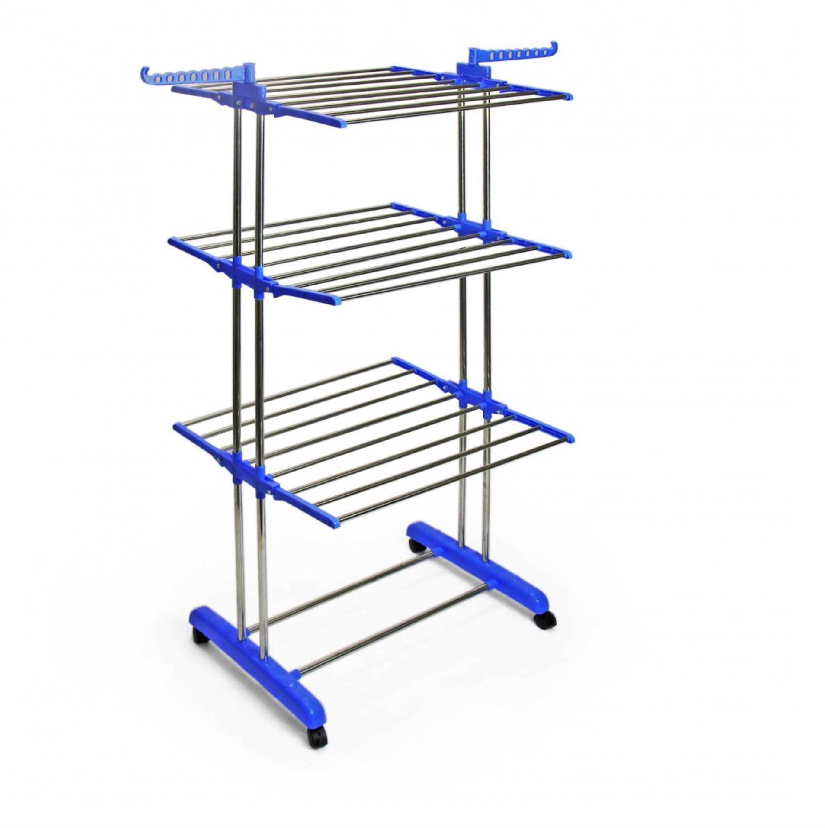Drying Rack - 3 Layer Clothing Drying Rail With Wheels