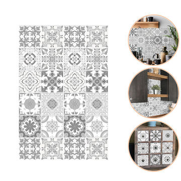 Vinyl Wall Tile Stickers  Sage Green 15 X 15 cm
