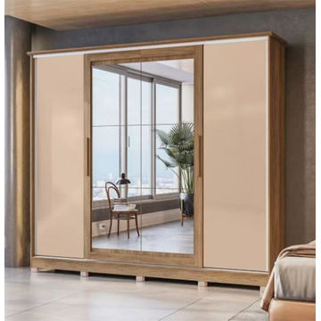 Esteban 4 Doors With 4 Drawers Wardrobe And Mirror