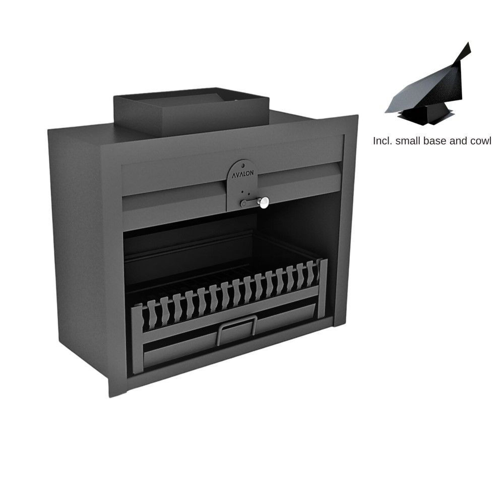 Avalon 700mm Build In Fireplace (700mm) Includes small base and cowl