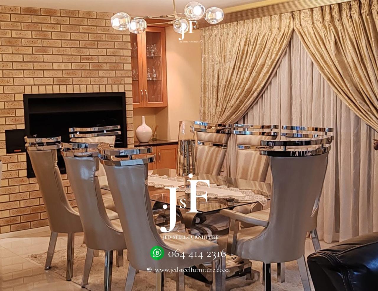 8 Seater Stainless Steel Dining Room Suite