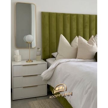 Khay Combo - Queen Headboard, Pedestals and Base
