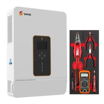 SRNE Hybrid 10Kva Solar Inverter and Ampro 6 Piece Electrician Set