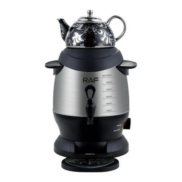 Turkish tea kettle with ceramic tea pot