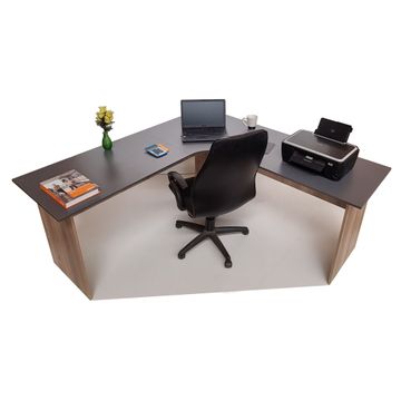 London Corner Desk 150cm - Storm Grey & Sahara