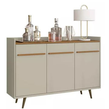 Quartz Buffet Sideboard-Natural/Off White