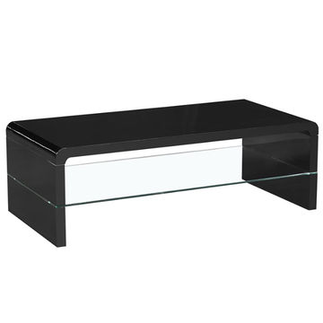Arch High Gloss Coffee Table -Black