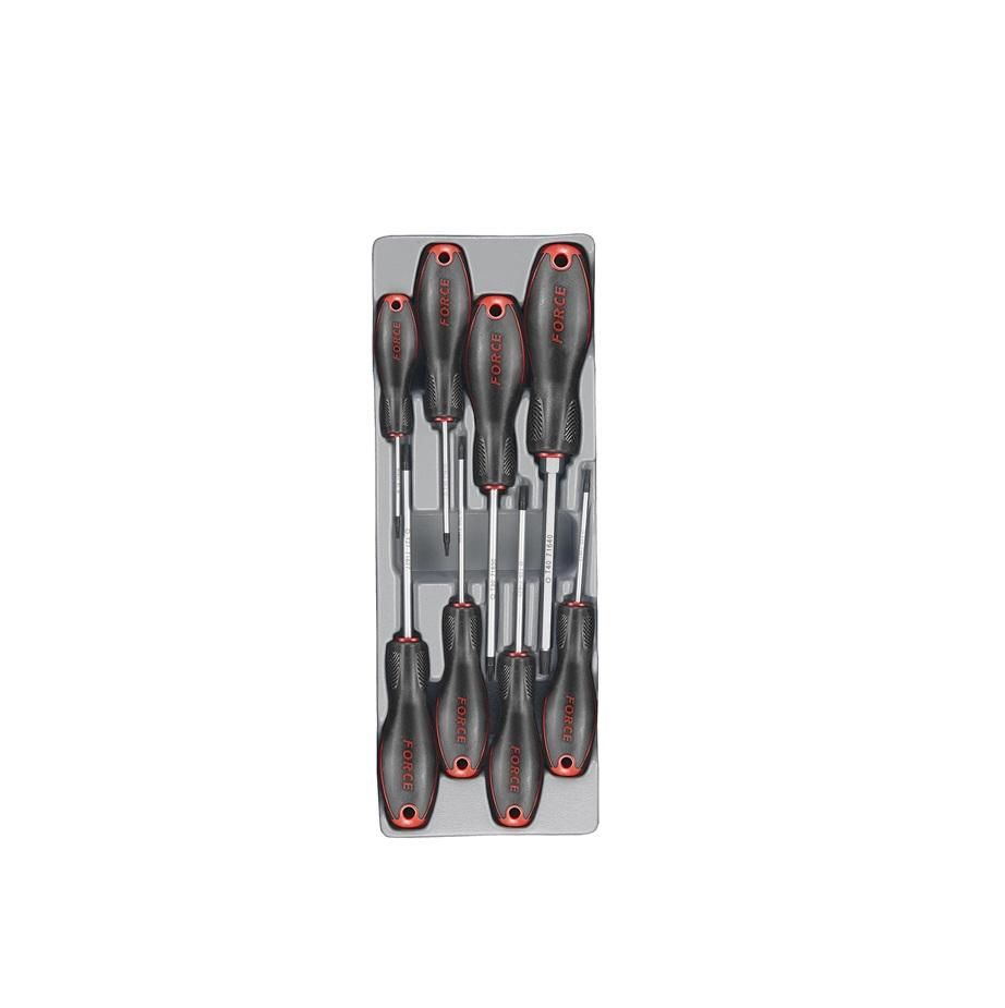 Force 8Pc Star Tamperproof Sdriver Set T8H - T40H - 3 Pack
