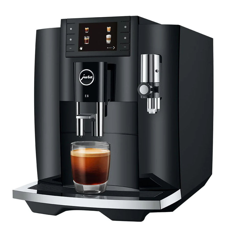 Jura E8 Coffee Machine - Piano Black