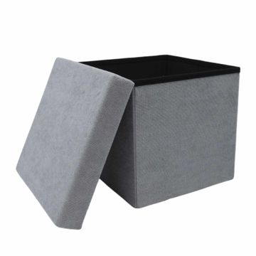 Dreambox Square Ottoman With Storage Compartment - Grey