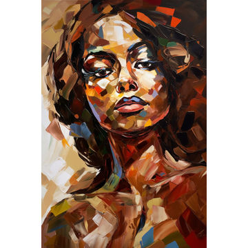 Canvas Wall Art - Abstract woman - A1506 - [120 x 80 cm]