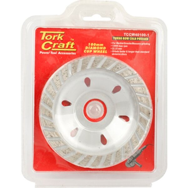 Dia.Cup Wheel 100X22.23Mm Turbo Cold Pressed