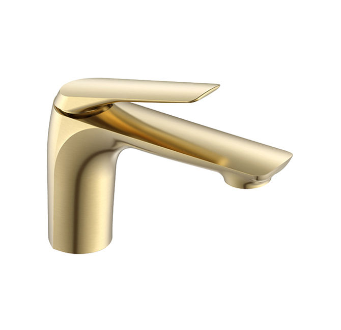 Fabro Basin Mixer Brass - Brushed Gold