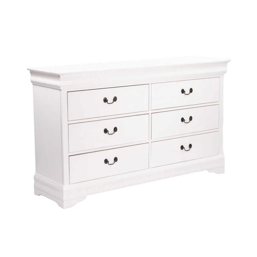 Vividitto - Tshimo 6 Drawer Dresser - White
