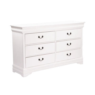 Vividitto - Tshimo 6 Drawer Dresser - White