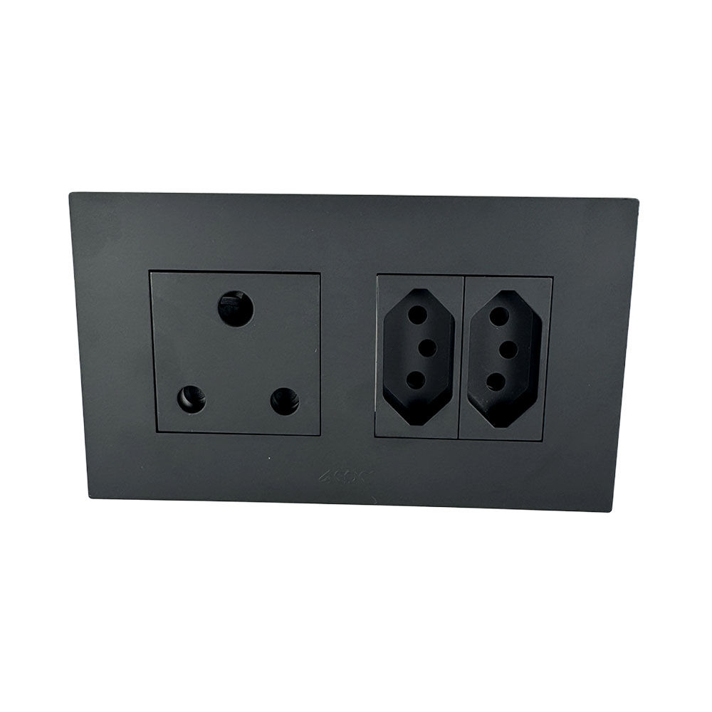 ACDC - Orion 16A Switched Socket Outlet 2x4 Slate (Pre-Assembled)