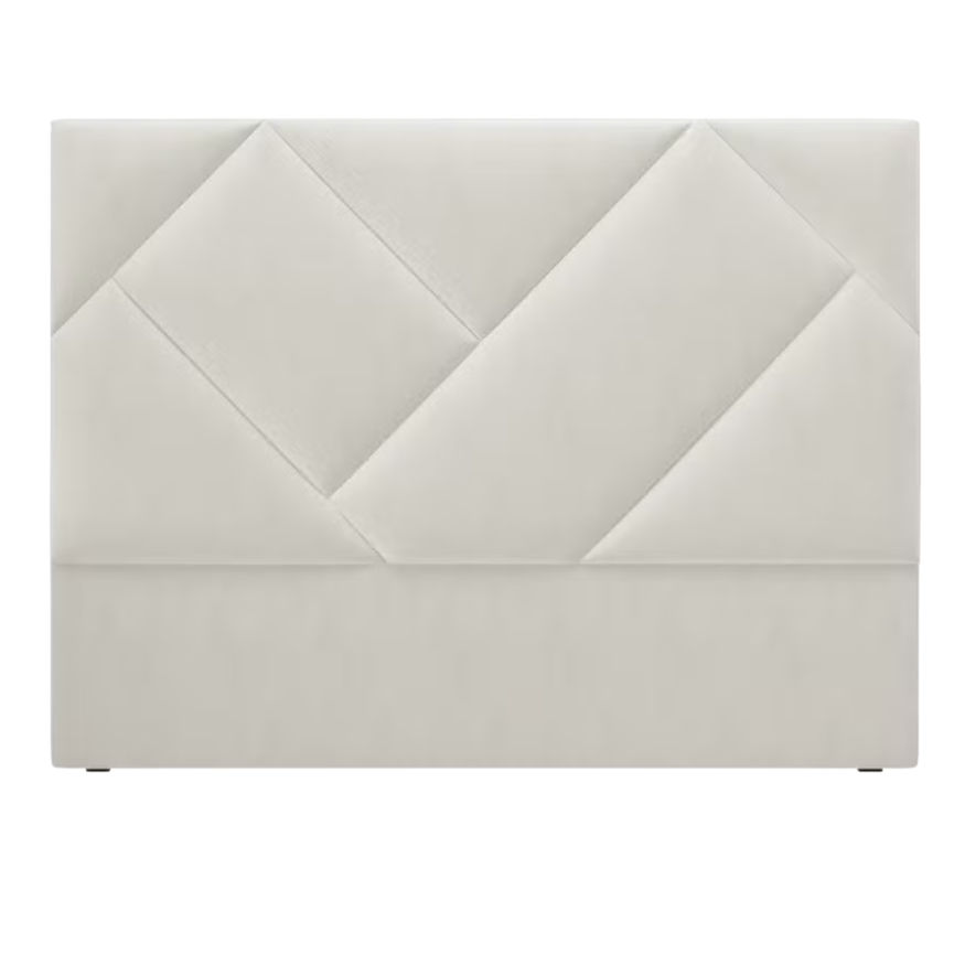Dreamy Comfort - Mica Geo Headboard - King Cream