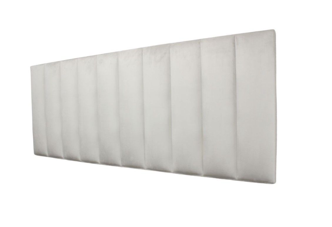 Dave Headboard Double  Velvets Fog