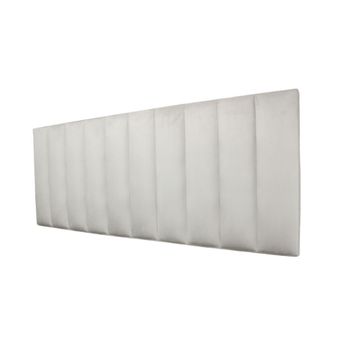 Dave Headboard Double  Velvets Fog