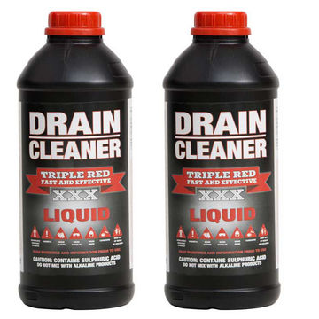 Triple Red Drain Cleaner 1Litre ( 2 Pack )