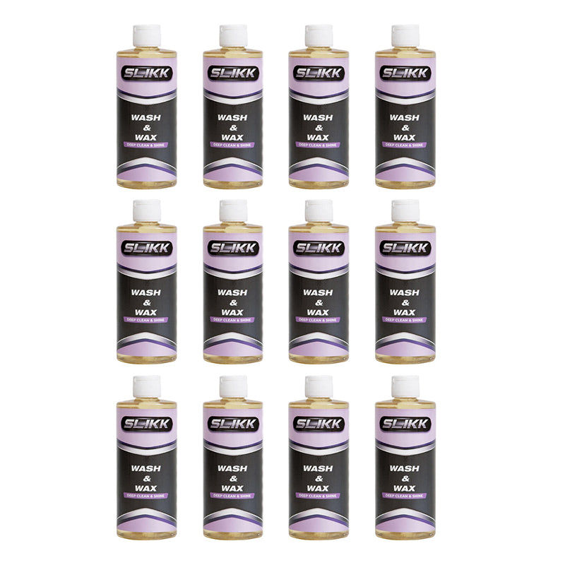 SLIKK Wash & Wax Car Shampoo 500ml ( 12 Pack )